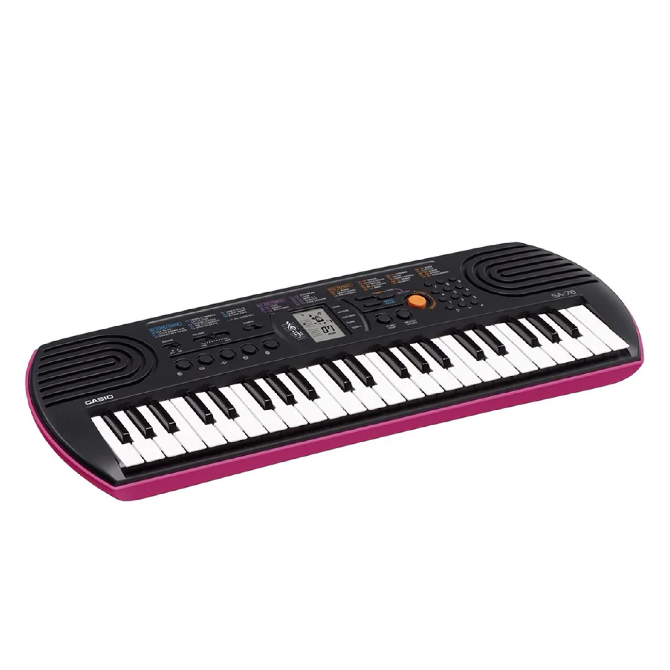 CASIO TECLADO MUSICAL SA-78 MINI NEGRO/FUCSIA - Imagen 2