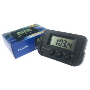Reloj Mini De Auto Digital KK613D con Base