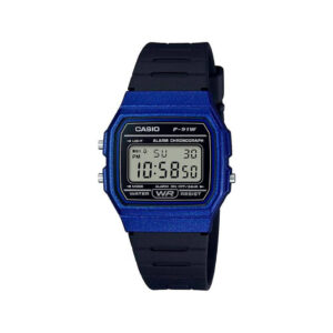 Casio Reloj Ochentero Digital F-91WM-2ADF Azul