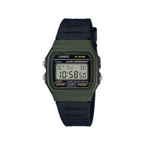 Casio Reloj Ochentero Digital F-91WM-3ADF Verde