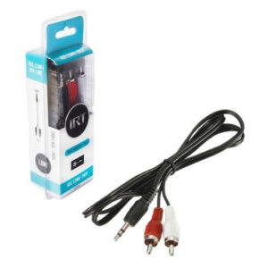 IRT CABLE AUXILIAR 3.5 A 2 RCA 1.8 AUDIO