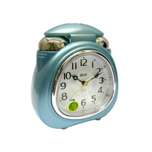 RELOJ DESPERTADOR ANALOGO QUARTZ AZUL