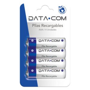 PACK 4 PILAS RECARGABLES DATACOM AAA