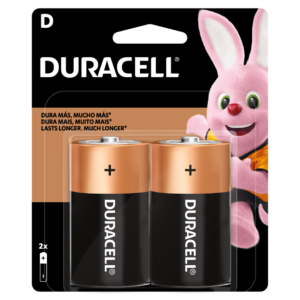 PILAS DURACELL ALCALINAS D  PACK X2