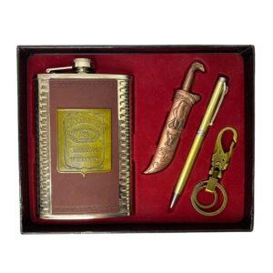 GT SET PETACA JACK DANIELS +ENCENDEDOR+ LLAVERO Y LAPIZ