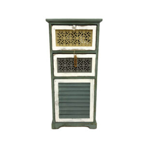 CAJONERA ESTILO VINTAGE COLOR VERDE