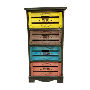 MUEBLE 4 CAJONES COLORES  1930