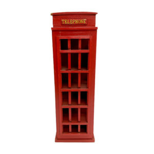 CAVA VINO DISEÑO TELEFONO LONDRES COLOR ROJA