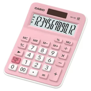 CALCULADORA DE SOBREMESA CASIO MX12B-PK ROSADA