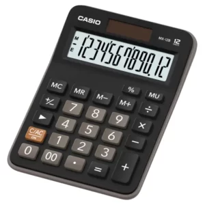 CALCULADORA CASIO MX12B COLOR NEGRA