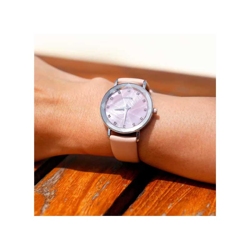 RELOJ JOWISSA ROSADO PALIDO PULSERA DE CUERO J5.605.M - Imagen 4