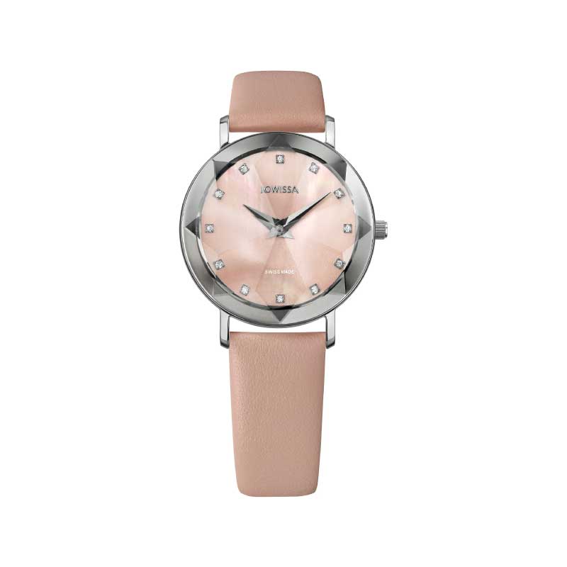 RELOJ JOWISSA ROSADO PALIDO PULSERA DE CUERO J5.605.M