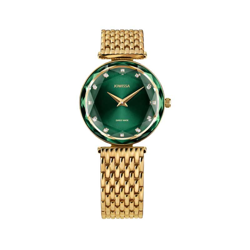 RELOJ JOWISSA VERDE PULSERA DORADA J5.760.M