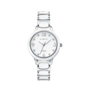 RELOJ VICEROY DAMA BLANCO ACERO Y CERAMICA 471004-05