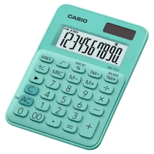 CASIO CALCULADORA SEMI ESCRITORIO MS-7UC COLOR VERDE