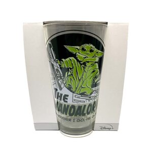 VASO DE VIDRIO INDIVIDUAL STAR WARS MANDALORIAN BABY YODA