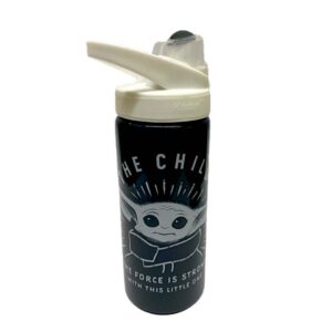 BABY YODA BOTELLA METALICA GRIS 500 ML THE MANDALORIAN STAR WARS
