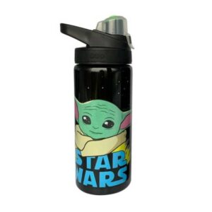 BABY YODA BOTELLA METALICA NEGRA 500 ML THE MANDALORIAN STAR WARS