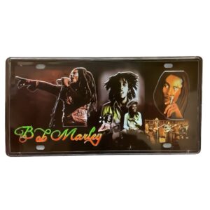 PATENTE DECORATIVA BOB MARLEY 15X30 CM