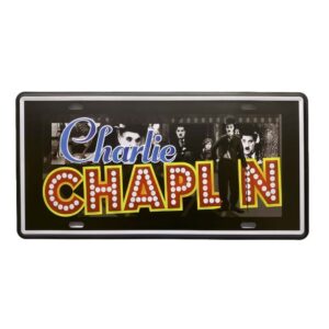 PATENTE DECORATIVA CHARLIE CHAPLIN 15X30 CM