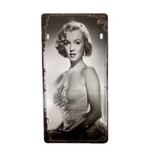 PATENTE DECORATIVA MARILYN MONROE D3 15X30 CM