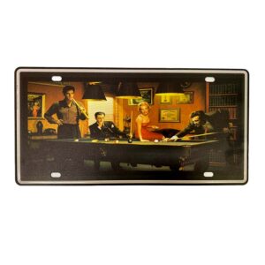 PATENTE DECORATIVA POOL BILLIARDS 15X30 CM