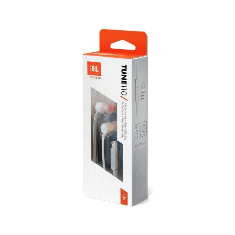 JBL AUDIFONOS MANOS LIBRES TUNE110 BLANCO - Imagen 2