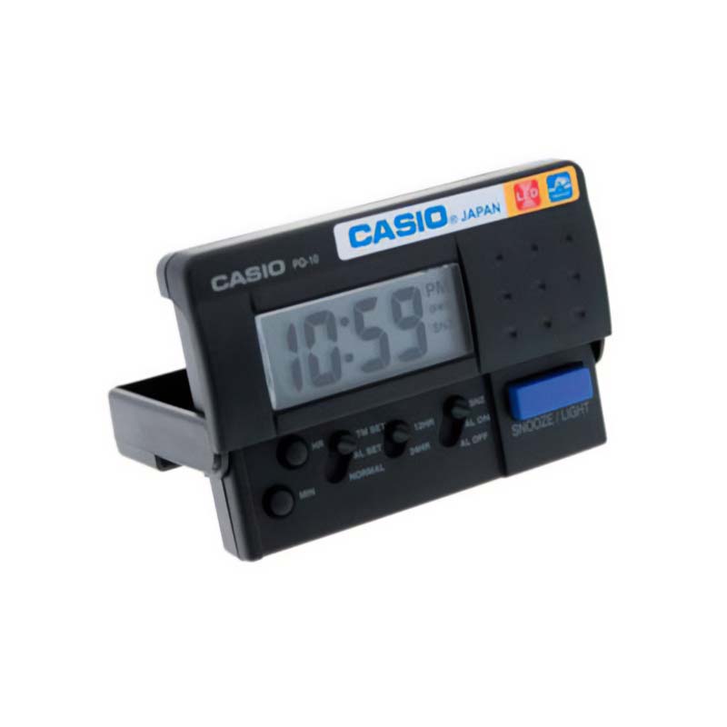 CASIO DESPERTADOR NEGRO PQ-10-1R - Imagen 2