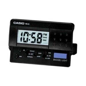 CASIO DESPERTADOR NEGRO PQ-10-1R