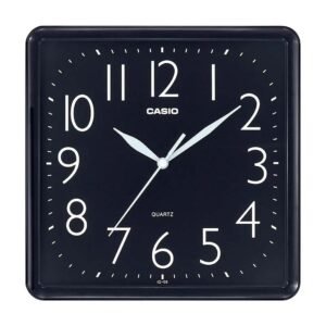 CASIO RELOJ MURAL CUADRADO IQ-06-1DF NEGRO