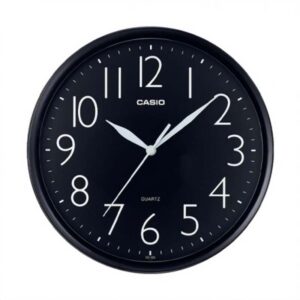 CASIO RELOJ MURAL REDONDO IQ-05-1DF NEGRO