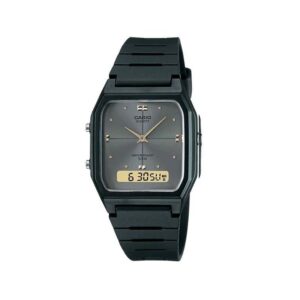 CASIO RELOJ NEGRO RESINA AW-48HE-8AVDF