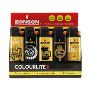 ENCENDEDOR RONSON BEER DISEÑOS VARIADOS