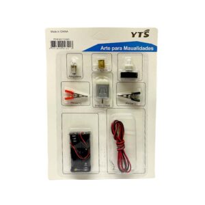 KIT ELECTRICO ESCOLAR 8 PIEZAS PARA MANUALIDADES