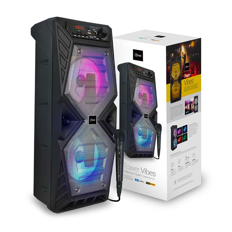 MLAB PARLANTE PORTATIL TOWER VIBES 2000W - Imagen 2