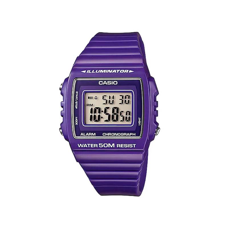 RELOJ CASIO MORADO W-215H-6AVDF