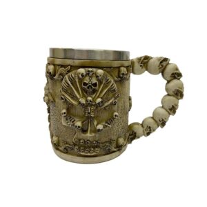 VASO SHOPERO MODELO CALAVERA CON ESQUELETOS