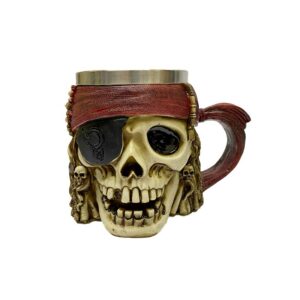 VASO SHOPERO MODELO CALAVERA PIRATA