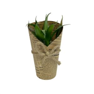 Mini Cactus artifical con macetero para Decoración