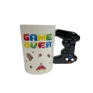 Tazón Manilla Joystick Game Over Mug Cerámica