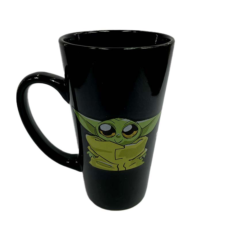 Tazón Latte Mandalorian Baby Yoda Animado
