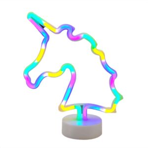 Lampara tipo Neon Unicornio
