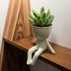 Maceta decorativa Humanoide postura Sentado