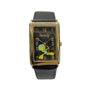 Reloj Analogo Cuerina Mujer Looney Tunes rectangular Piolin