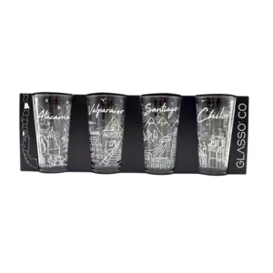 Set 4 Vasos Chile Collection Glasso