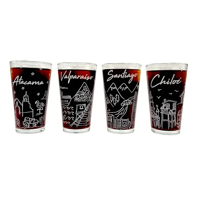 Set 4 Vasos Chile Collection Glasso - Imagen 2