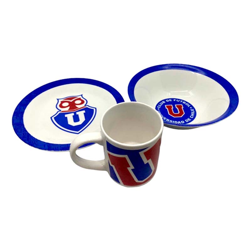 Set Desayuno 3 Piezas Universidad de Chile - Imagen 2
