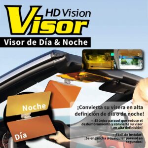 Visor HD antireflejo día y noche para autos