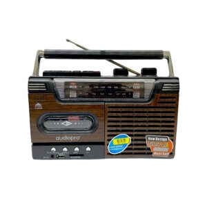 Radio Portátil Cassette Recorder AudioPro BT, USB, 20W