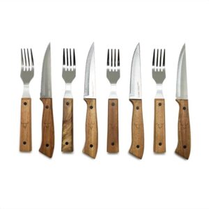 Set Cuchillos Y Tenedores Prm 8 Pcs Wayu